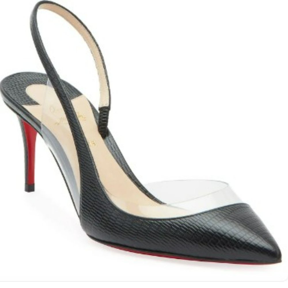 Christian Louboutin Optisexy 70 Version Black Calf Zarli -Perfect Condition!